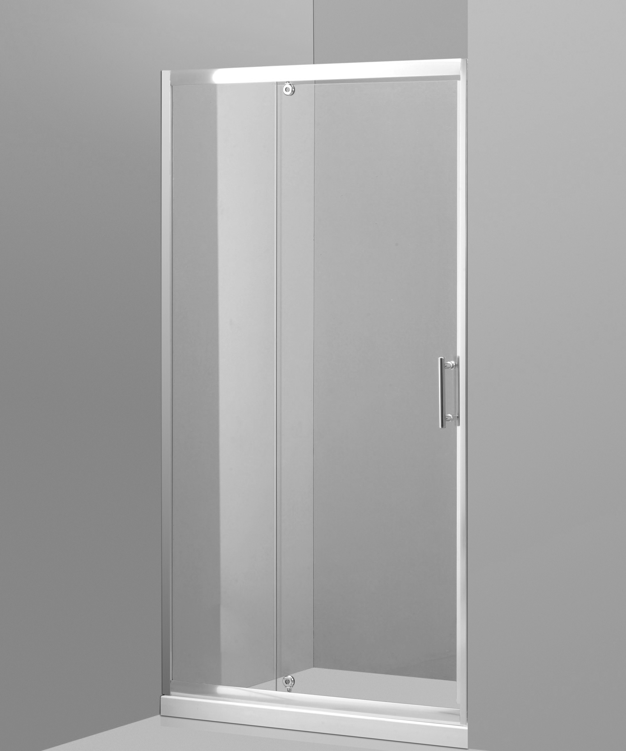 Дверь душевая A-59 110x190 см в нишу распашная прозрачное стекло