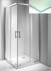 Душевой уголок 8013CH-M-195 две раздвижные двери стекло Матовое 6 мм OportoShower ВЫБРАТЬ РАЗМЕР! 