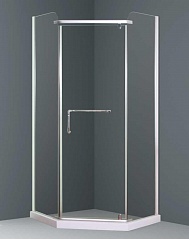 Душевой уголок 8016 трапеция стекло Прозрачное OportoShower